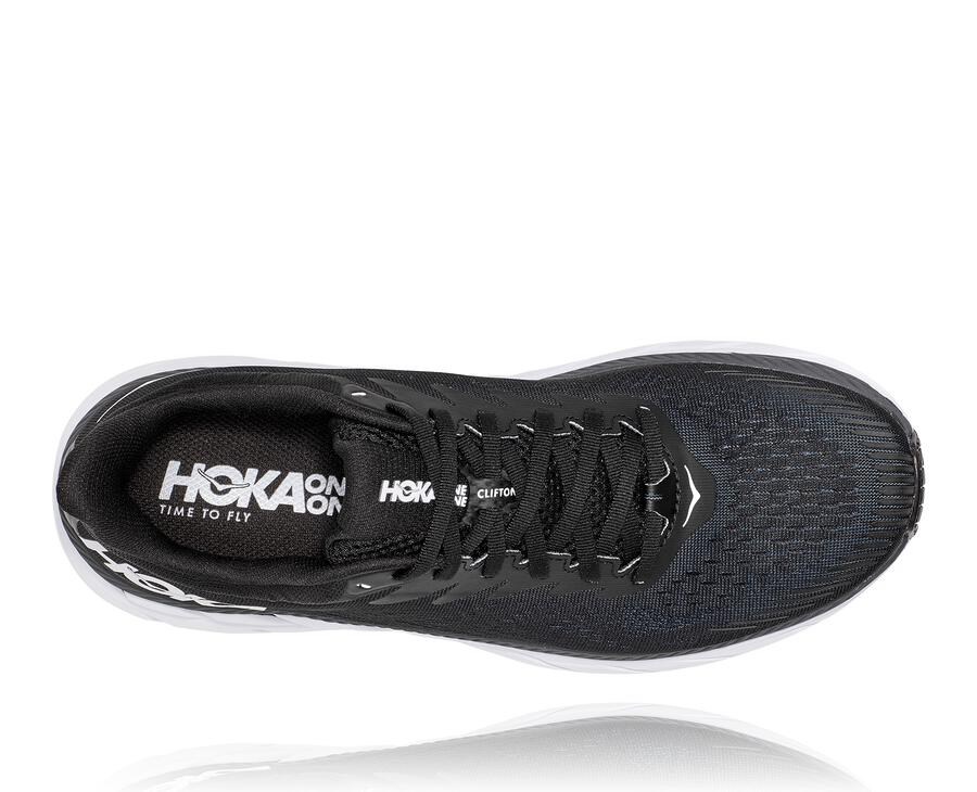 Tenis Hoka One One Hombre Negros/Blancos - Clifton 7 - VAPR26815